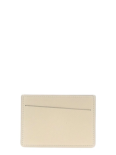 Shop Maison Margiela 'stitching' Card Holder In Gray