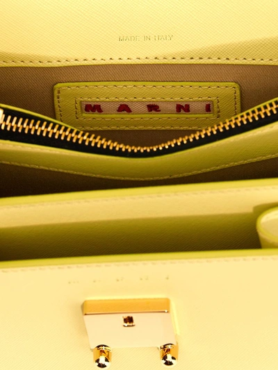 Shop Marni 'trunk' Mini Shoulder Bag In White