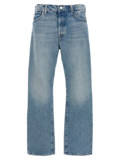 Shop Mother 'the Ditcher Hover' Jeans In Blue