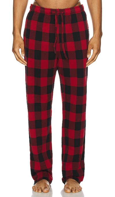 Shop Faherty Legend Pajama Pant In Red Black Buffalo