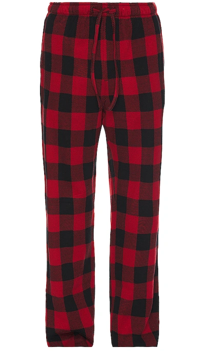 Shop Faherty Legend Pajama Pant In Red Black Buffalo
