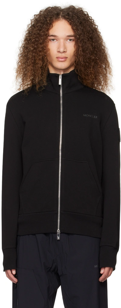 Shop Moncler Black Bonded Sweatshirt In 999