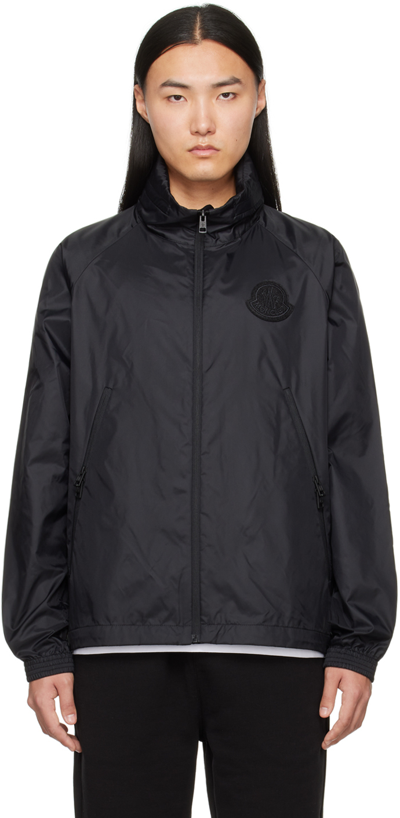 Moncler Lightweight Hooded Jacket In Black