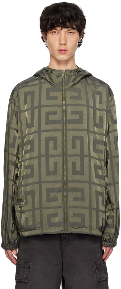 Shop Givenchy Khaki 4g Jacket In 305-khaki