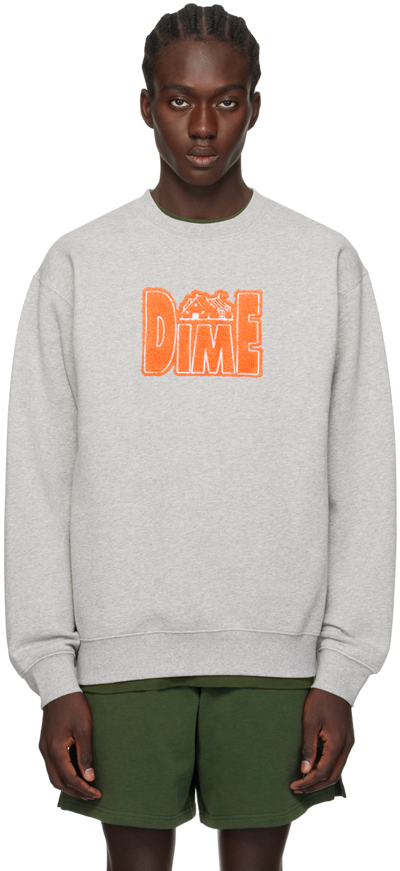 Shop Dime Gray Club Sweatshirt In Heather Gray