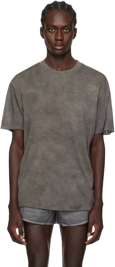 Shop Satisfy Gray Lightweight T-shirt In Sun Bleached Charcoa