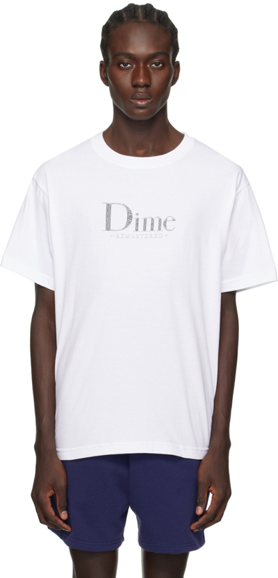 Shop Dime White 'remastered' T-shirt