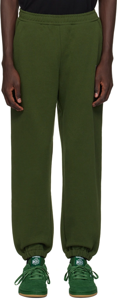 Shop Dime Green Classic Sweatpants In Forest Green