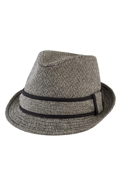 Shop San Diego Hat Tweed Fedora In Black