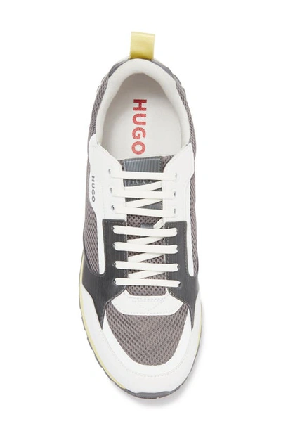 Shop Hugo Boss Boss Icelin Run Sneaker In Medium Grey
