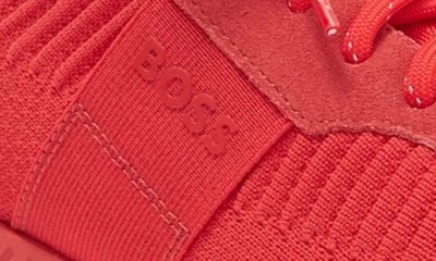 Shop Hugo Boss Boss Titanium Sneaker In Red