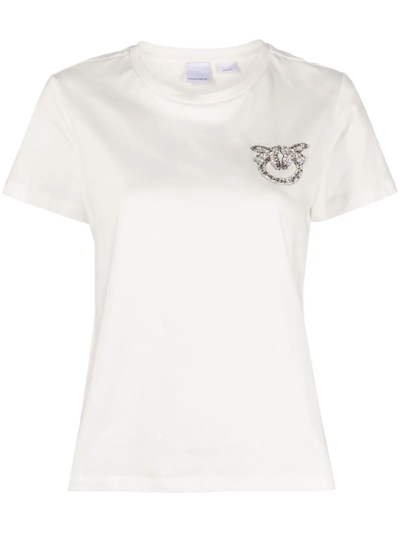 Shop Pinko Nambrone T-shirt In White