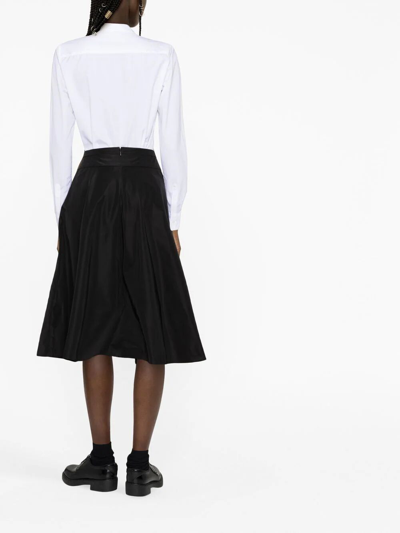 Aspesi Pointed Collar Long-sleeved Shirt In White