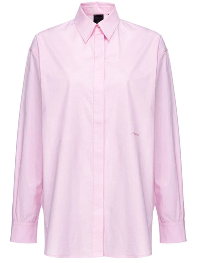 Shop Pinko Shirt With Embroidered Logo