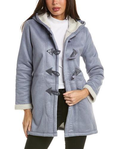 Shop Pascale La Mode Toggle Jacket In Grey