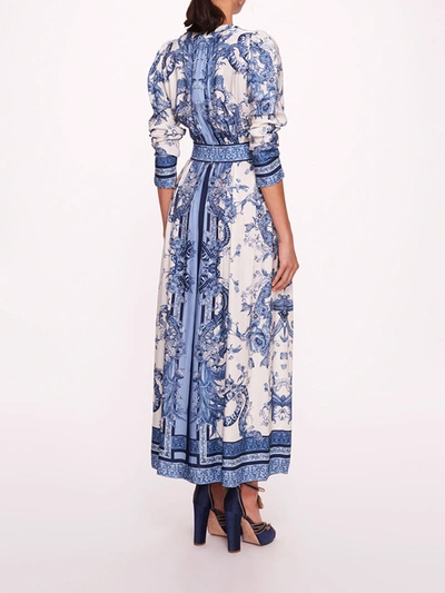 Shop Marchesa Ivy Maxi Dress In Blue Multi