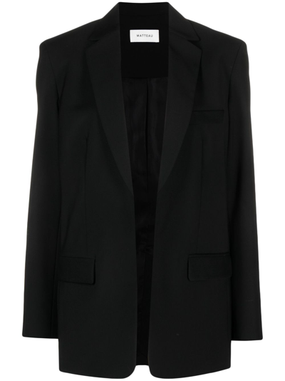 Shop Matteau Wool-blend Blazer - Women's - Wool/cupro/lycra/econyl® In Black