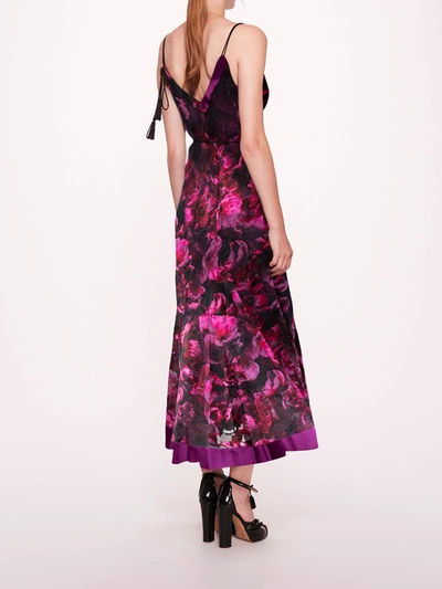 Marchesa Niobe Slip Dress In Fuchsia