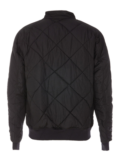 Barbour Merchant Quilted Bomber Jacket In Black