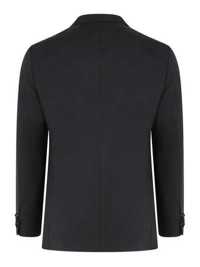 Shop Caruso Wool And Mohair Tuxedo In Negro
