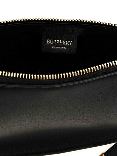 Shop Burberry Shield Sling Mini Shoulder Bag In Black