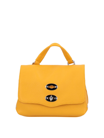Shop Zanellato Postina Baby Handbag In Calfskin In Yellow
