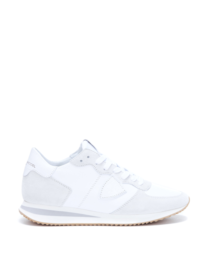 Shop Philippe Model Logoed Sneakers In White