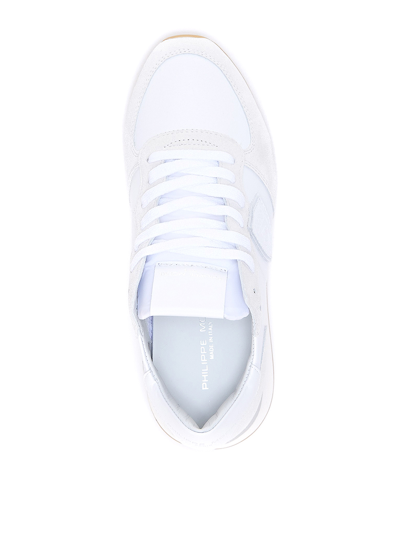 Shop Philippe Model Logoed Sneakers In White