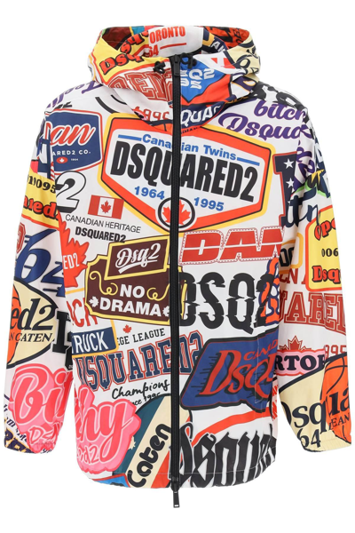 Shop Dsquared2 Logomania Windbreaker Jacket