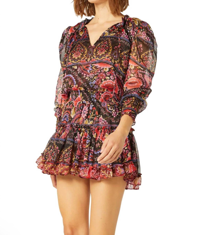 Shop Misa Marion Skirt In Flora Valentina In Multi