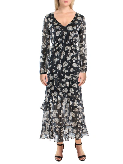 Shop Jessica Simpson Baianca Womens Metallic Long Maxi Dress In Multi