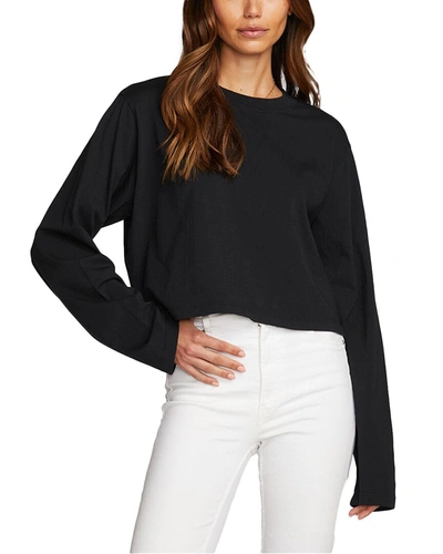 Shop Chaser Jersey Cropped T-shirt In Black