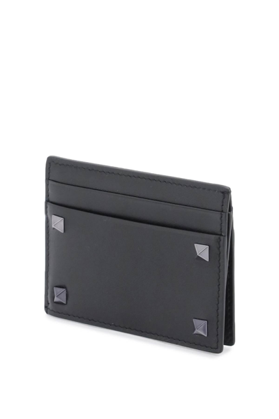 Valentino Rockstud Leather Card Holder