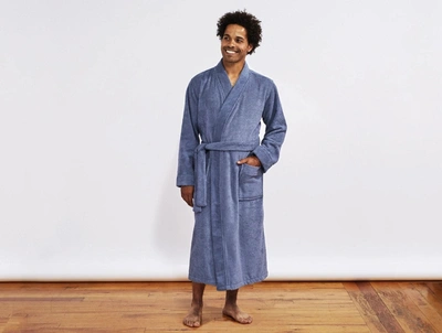 Shop Coyuchi Unisex Air Weight Organic Robe In Multi