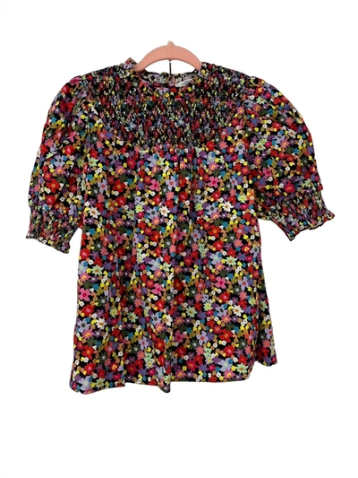 CROSBY BY MOLLIE BURCH BLAIRE TOP IN TEA GARDEN 