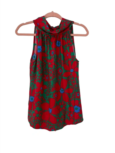 Jude Connally Melanie Top In Mod Daisygreen In Multi