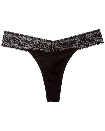 Shop Weworewhat Lace Thong In Black