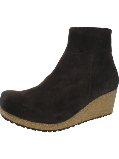 Shop Birkenstock Papillio Womens Round Toe Wedge Heel Wedge Boots In Brown