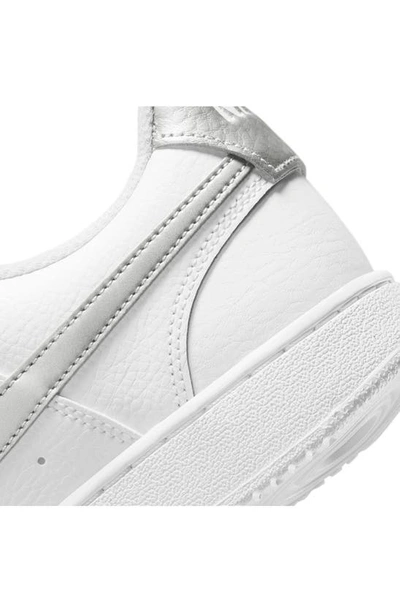 Shop Nike Court Vision Low Sneaker In 111 White/m Silv