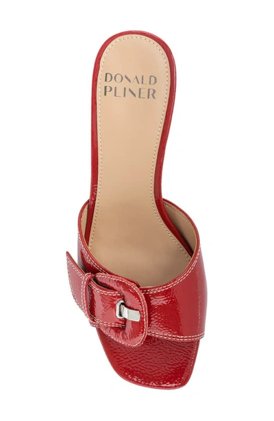 Shop Donald Pliner Cherry Buckle Mule Sandal In Tomato-tomato