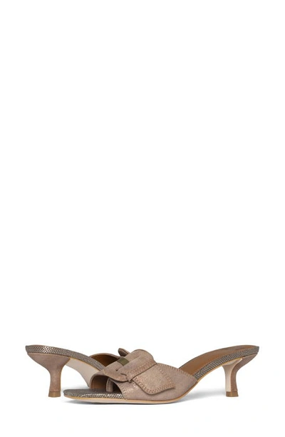 Shop Donald Pliner Cherry Buckle Mule Sandal In Light Bronze