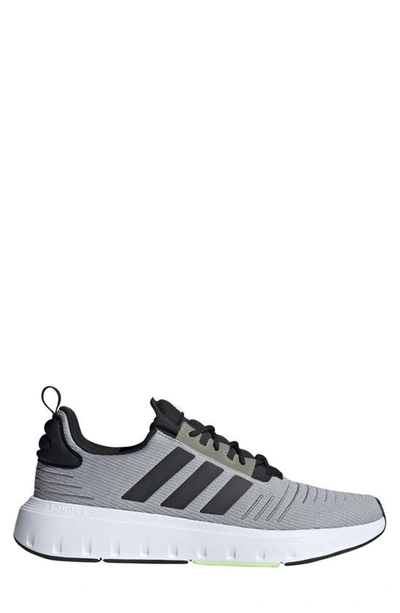 Shop Adidas Originals Swift Run 23 Running Shoe In Grey 2/ Black/ Green Spark