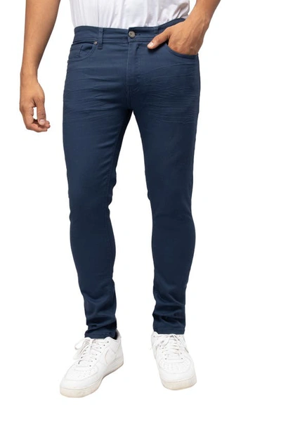 Shop X-ray Xray Classic Twill Skinny Jeans In Midnight Blue