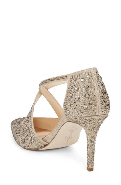 Shop Jessica Simpson Accile Pointed Toe Pump In Champagne