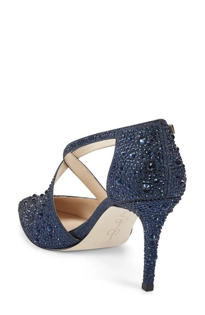 Shop Jessica Simpson Accile Pointed Toe Pump In Navy