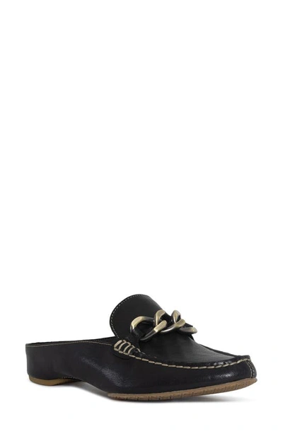 Donald Pliner Bless Leather Mule In Black-blk