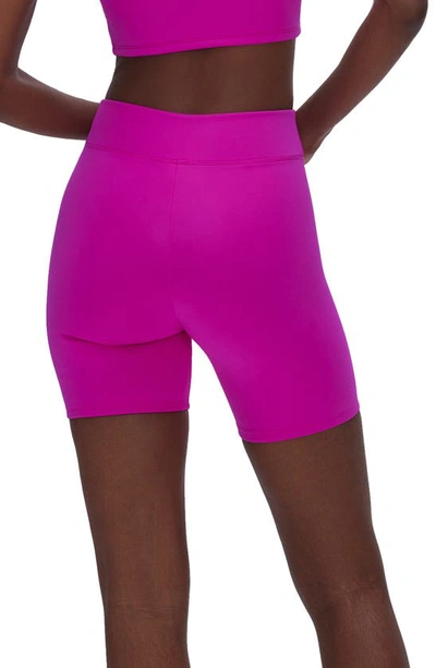 Shop Good American Good Compression Swim Shorts In Fuchsia Pink001