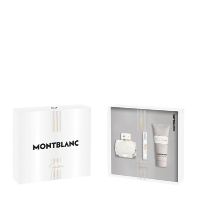 Shop Montblanc Ladies Signature Gift Set Fragrances 3386460139236 In White