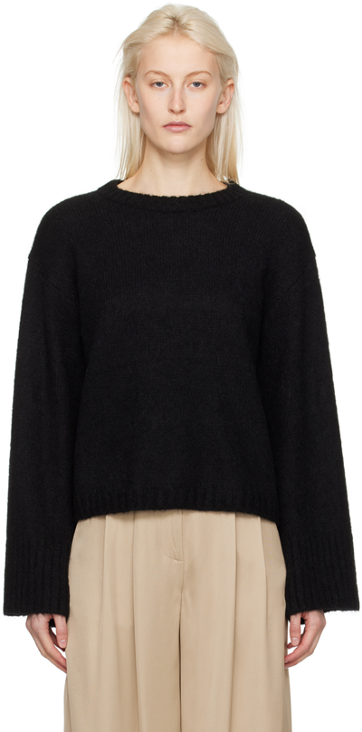 Shop By Malene Birger Black Cierra Sweater In 050 Black