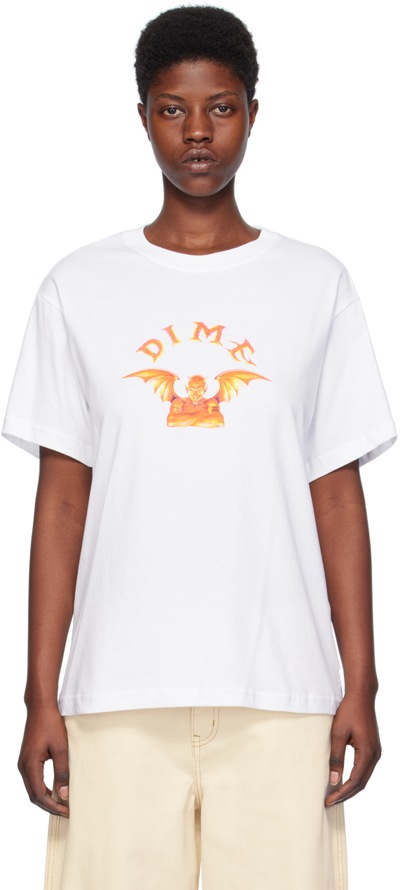 Shop Dime White ' Devil' T-shirt